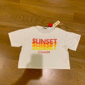 Sunset chaser t shirt brand new with tags